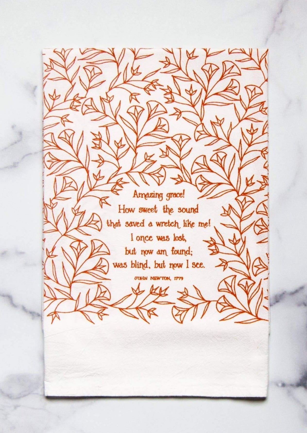 Amazing Grace Hymn Tea Towel-FINAL SALE Home & Lifestyle