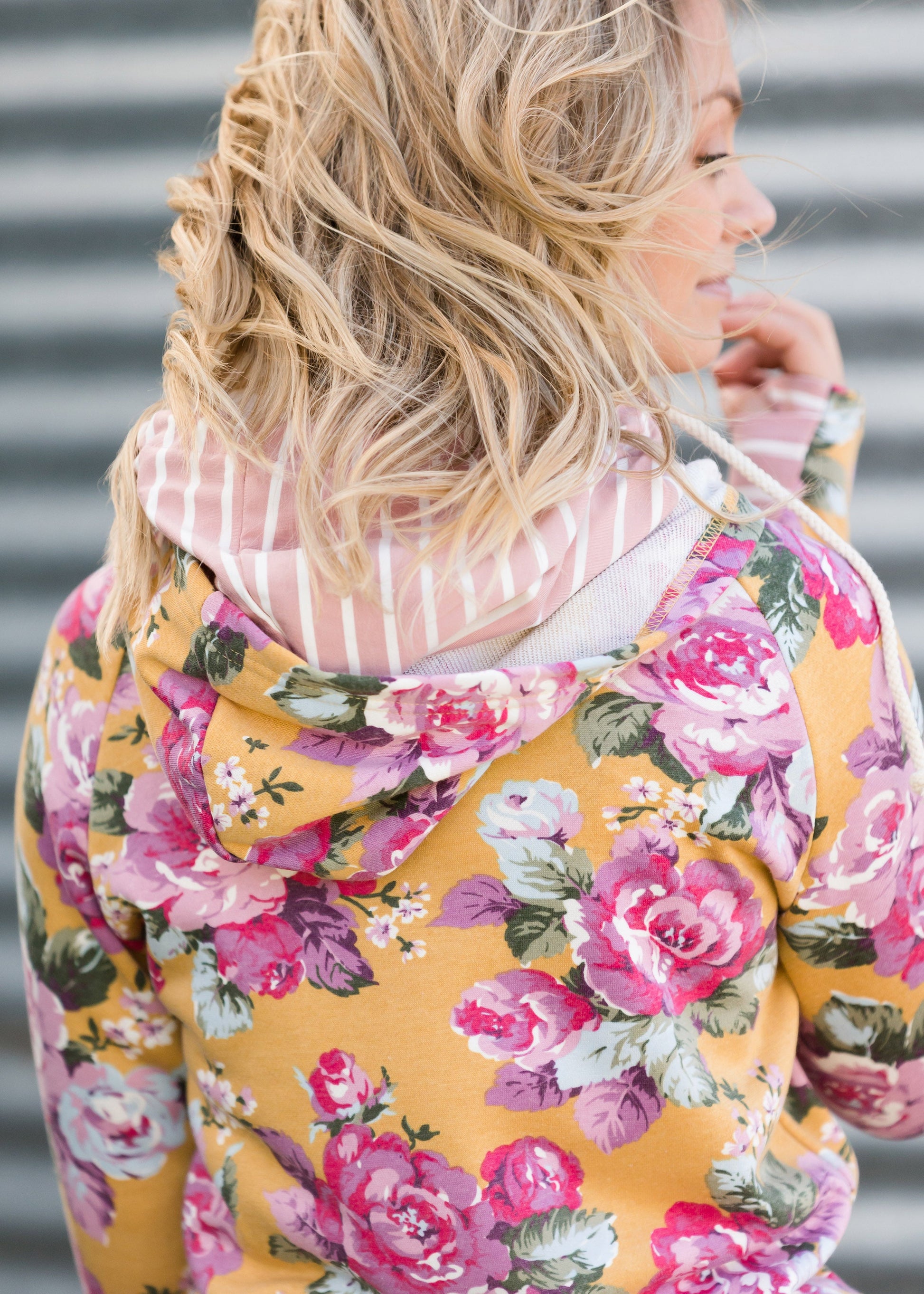 Ampersand Avenue Doublehood™ Blooming Floral Sweatshirt - FINAL SALE Tops