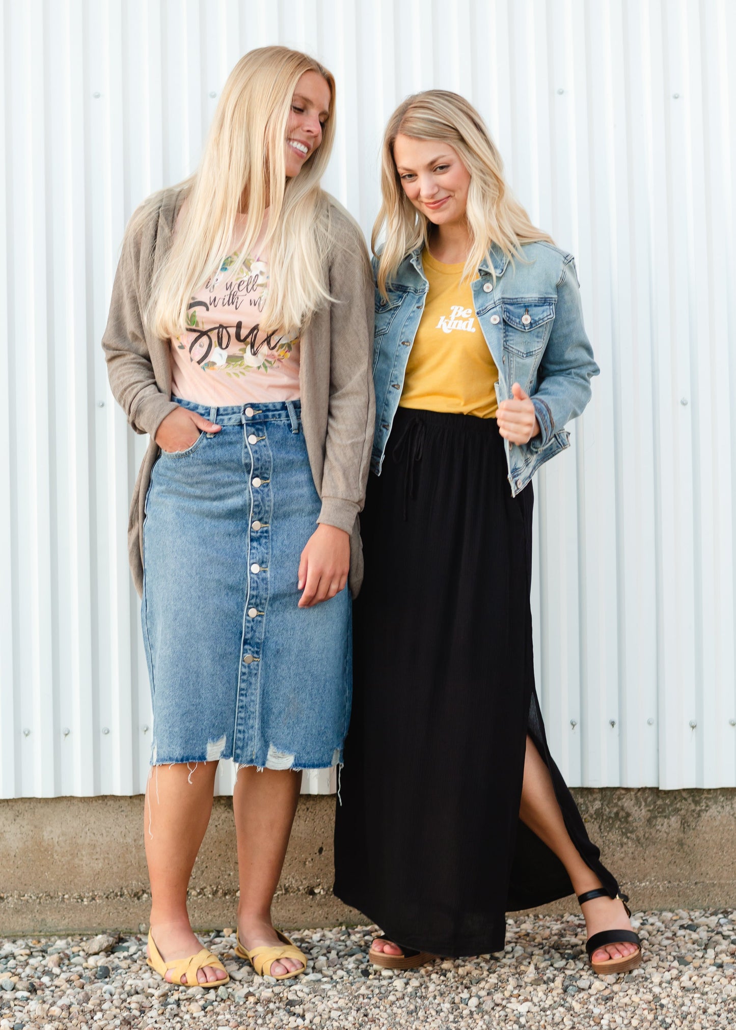 Be Kind Mustard Graphic Tee Tops