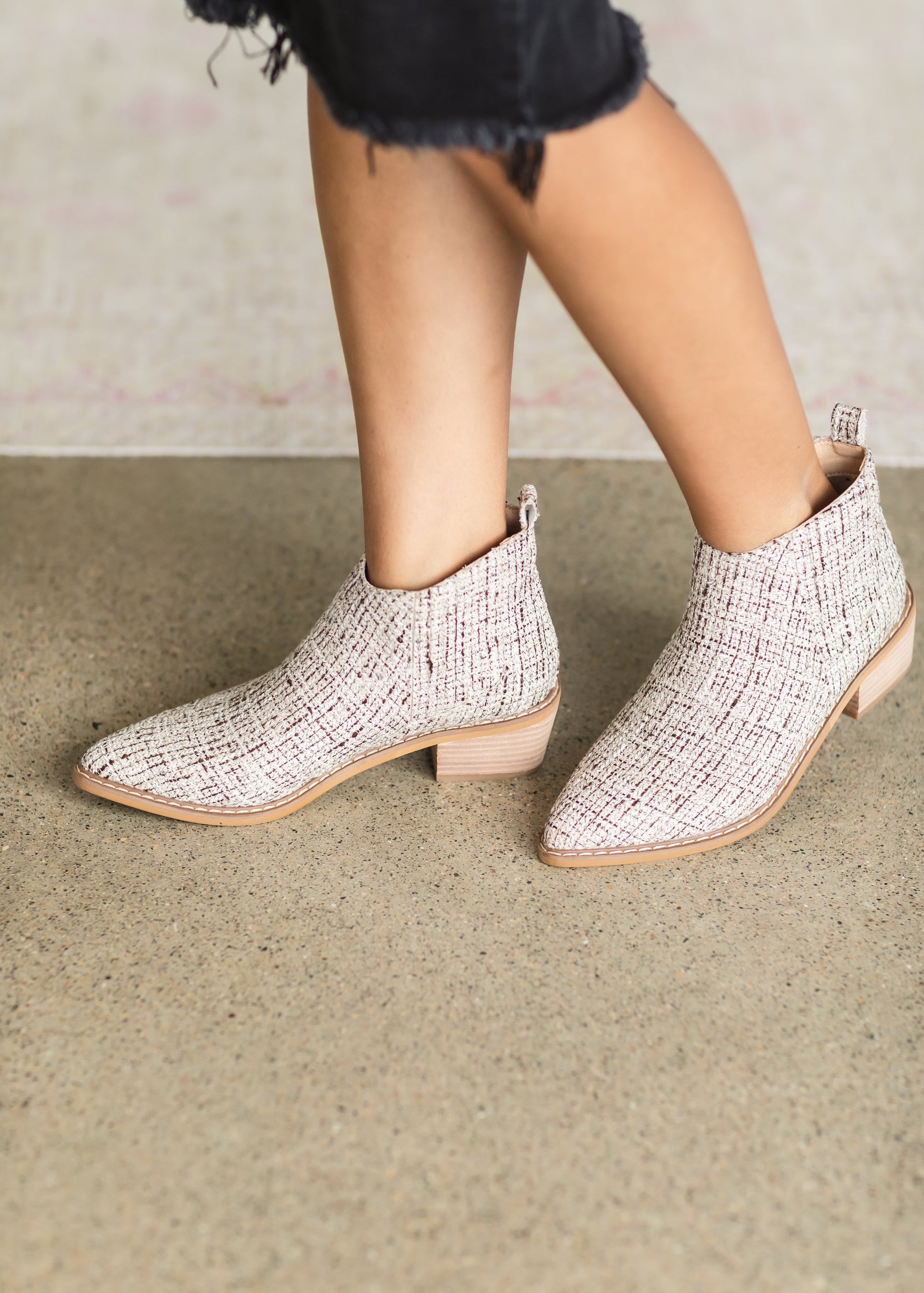 Beige Paneled Chelsea Bootie - FINAL SALE Shoes