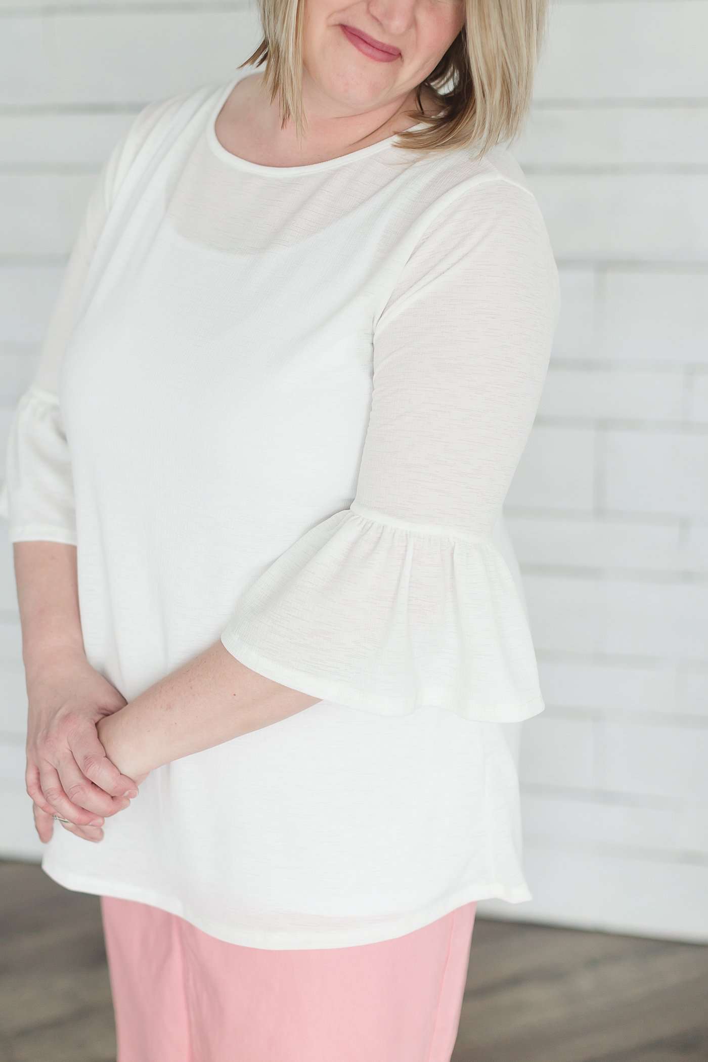 Bell Sleeve Modest Blouse Tops