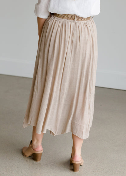 Belted Crepe Midi Skirt - FINAL SALE Skirts