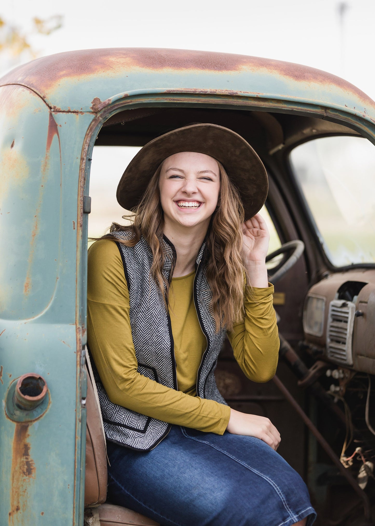 Black Herringbone Zip Up Vest - FINAL SALE Tops