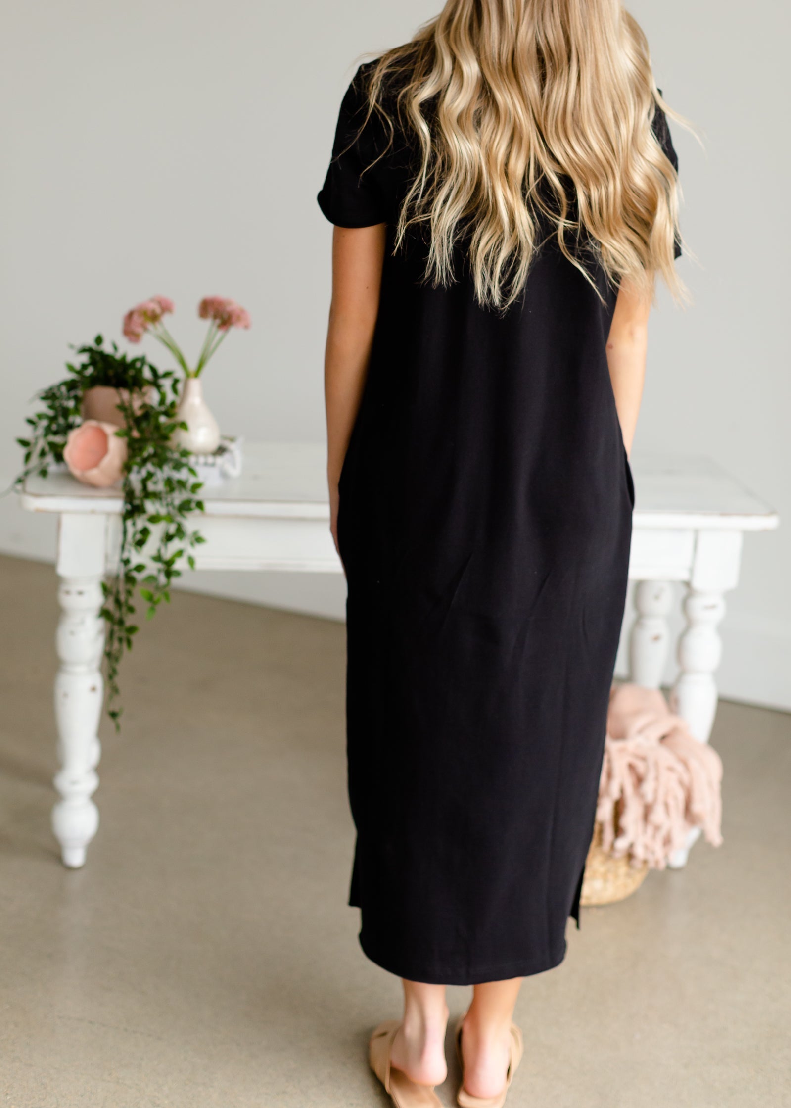 Black Polo Knit Maxi Dress - FINAL SALE Dresses