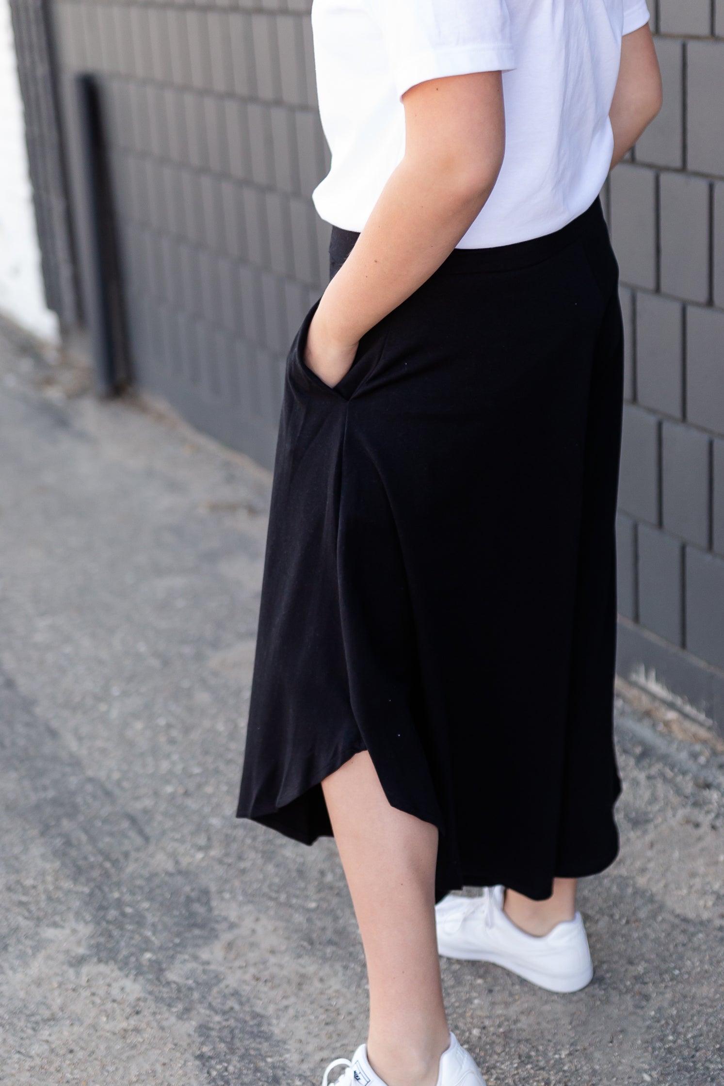 Black Wide Leg Gauchos - FINAL SALE Skirts