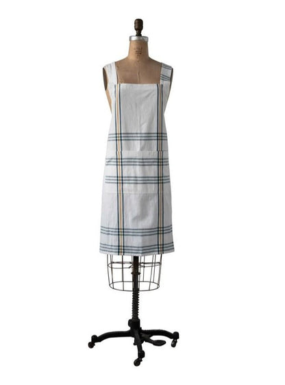 Blue + Marigold Plaid Flour Sack Apron Home & Lifestyle