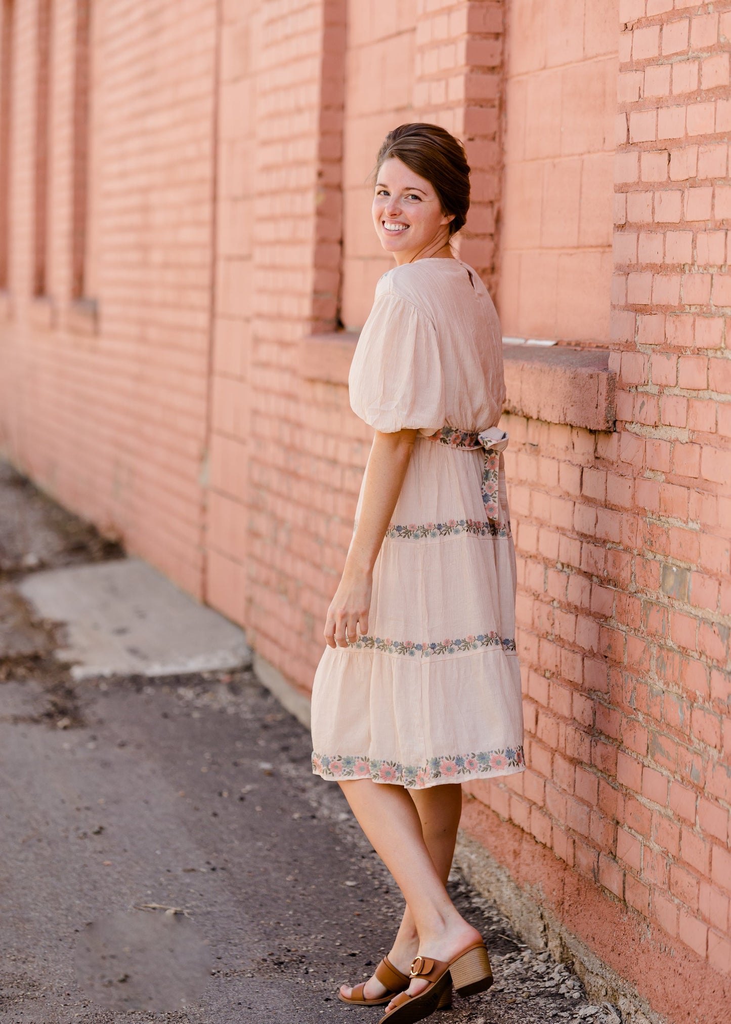 Blush Ethereal Embroidered Midi Dress - FINAL SALE Dresses