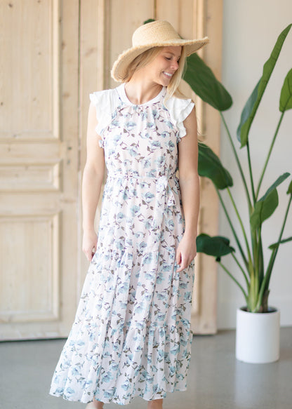 Blush Floral Tiered Maxi Dress - FINAL SALE Dresses