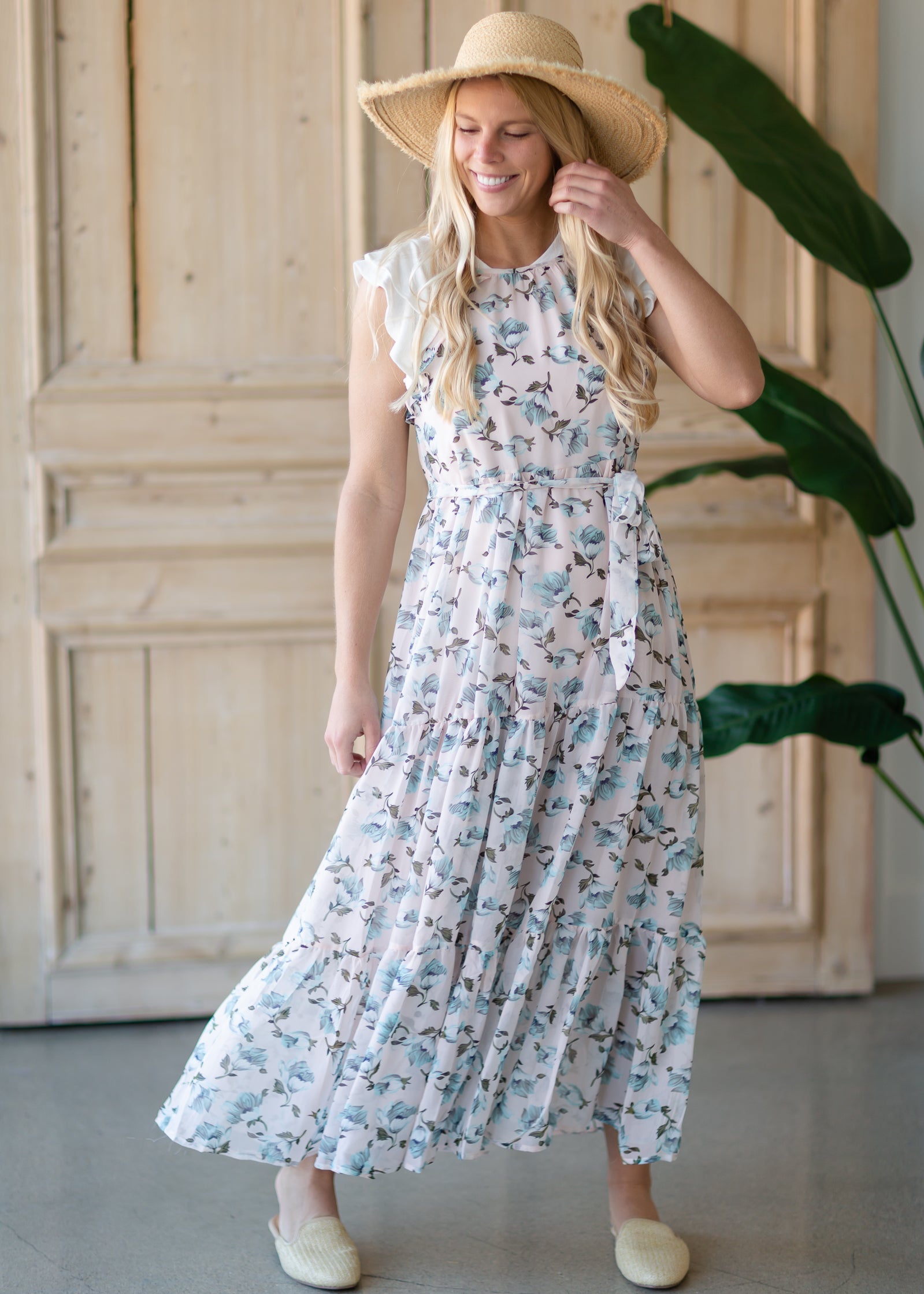 Blush Floral Tiered Maxi Dress - FINAL SALE Dresses