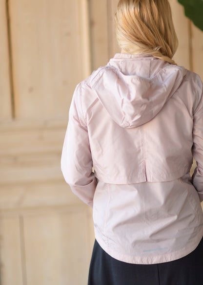 Blush Magnolia Hooded Windbreaker - FINAL SALE Tops