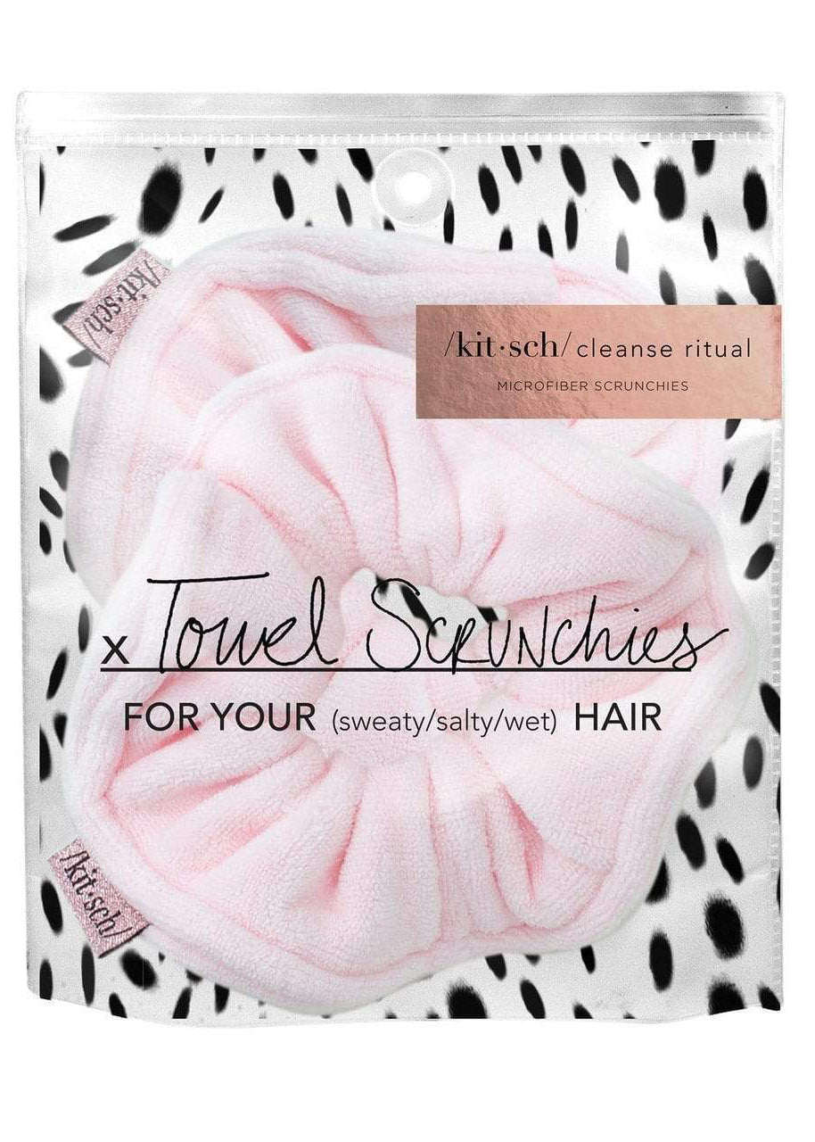 Blush Microfiber Towel Scrunchie Set Accessories