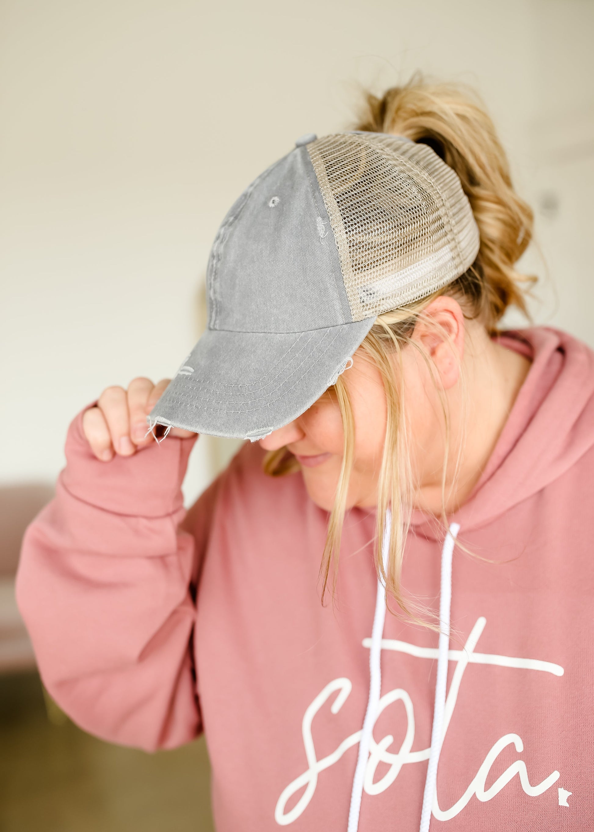 Blush Sota Hooded Sweatshirt - FINAL SALE Tops