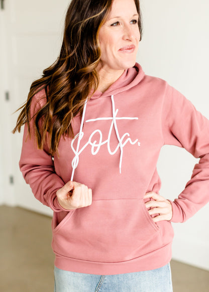 Blush Sota Hooded Sweatshirt - FINAL SALE Tops