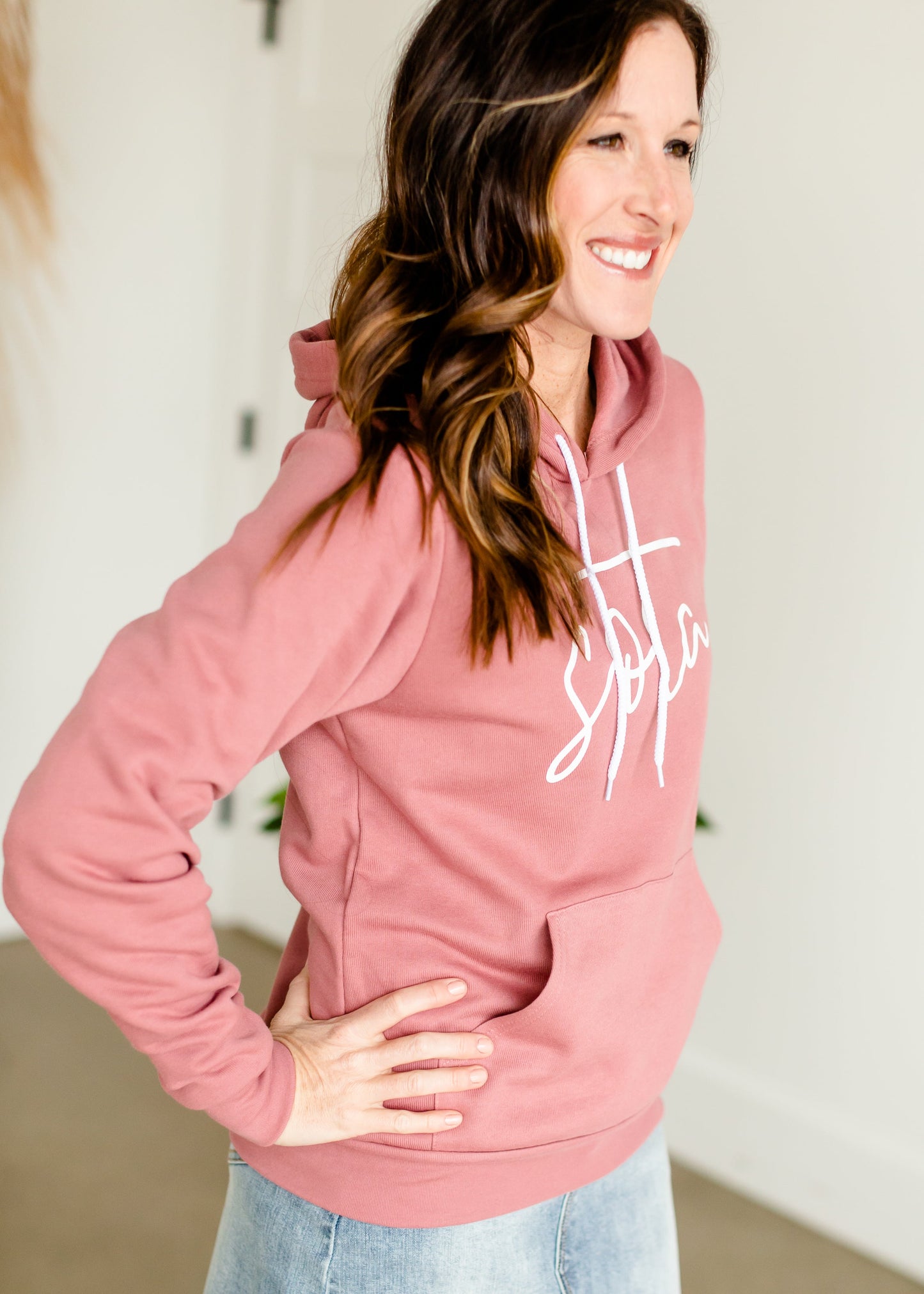 Blush Sota Hooded Sweatshirt - FINAL SALE Tops