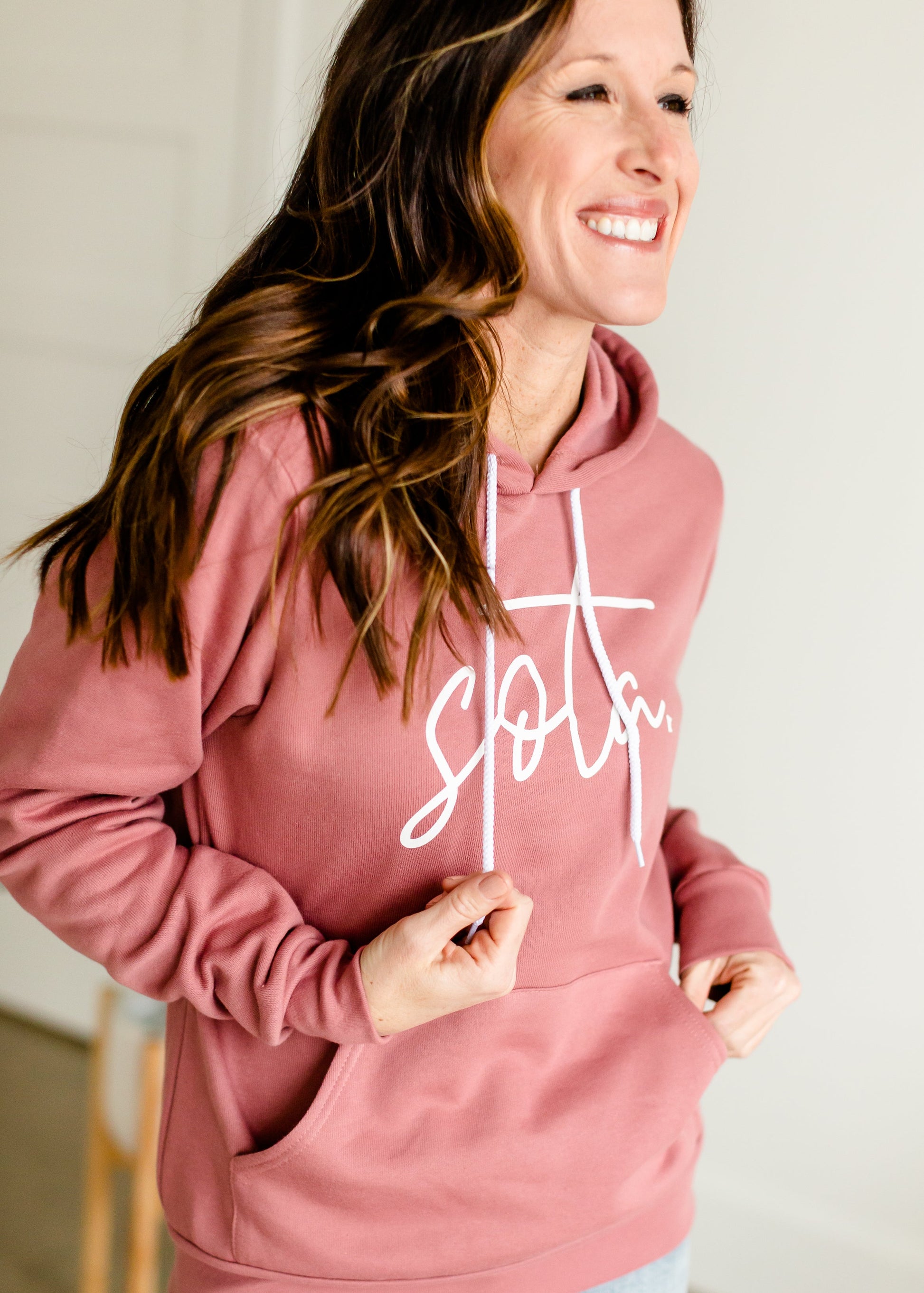 Blush Sota Hooded Sweatshirt - FINAL SALE Tops