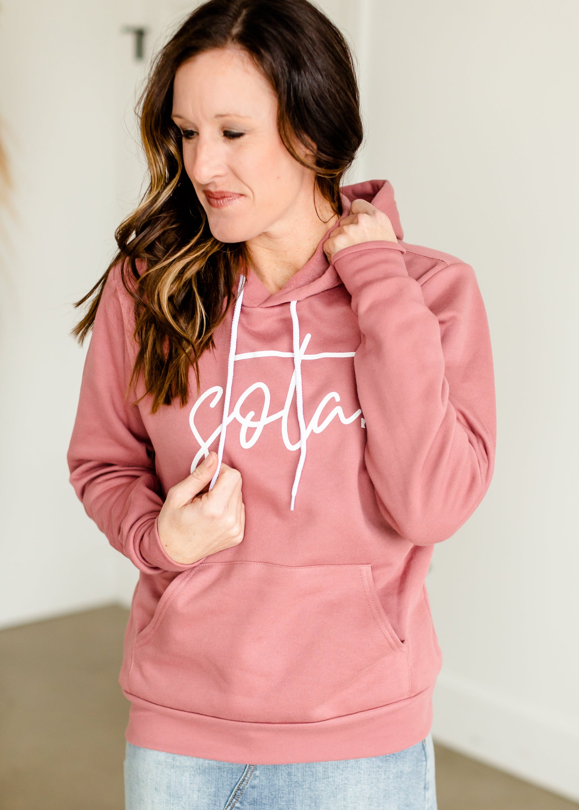 Blush Sota Hooded Sweatshirt - FINAL SALE Tops