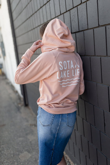 Blush Sota Zip Up Hoodie - FINAL SALE Tops