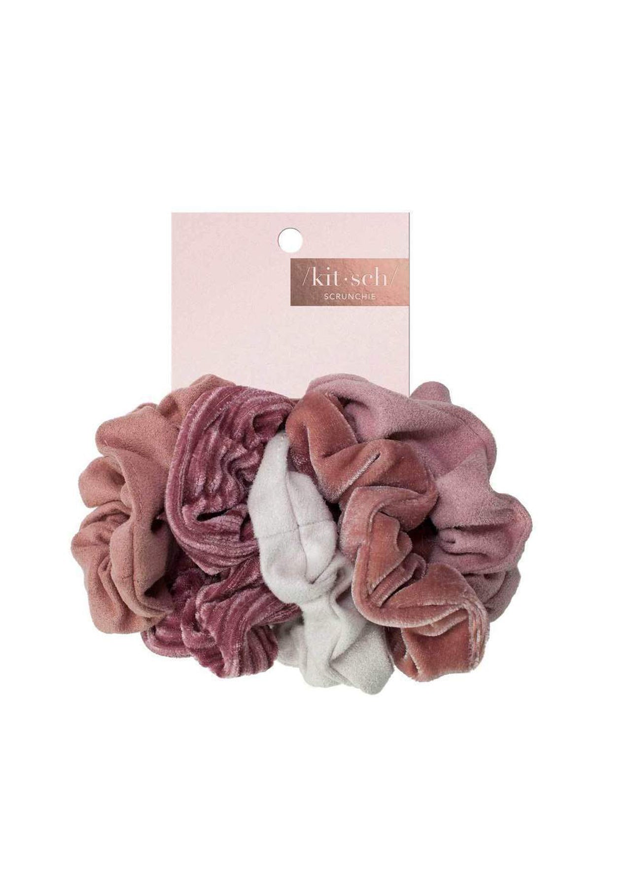 Blush Velvet Scrunchie Set Accessories