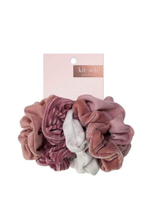 Blush Velvet Scrunchie Set Accessories