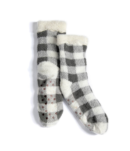 Buffalo Check Slipper Socks Accessories