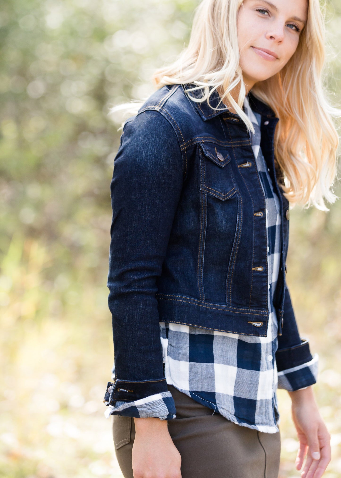 Buffalo Plaid Flannel Shirt Tops