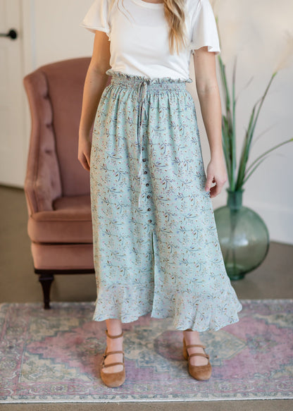 Button Front Maxi Skirt Skirts Mikarose