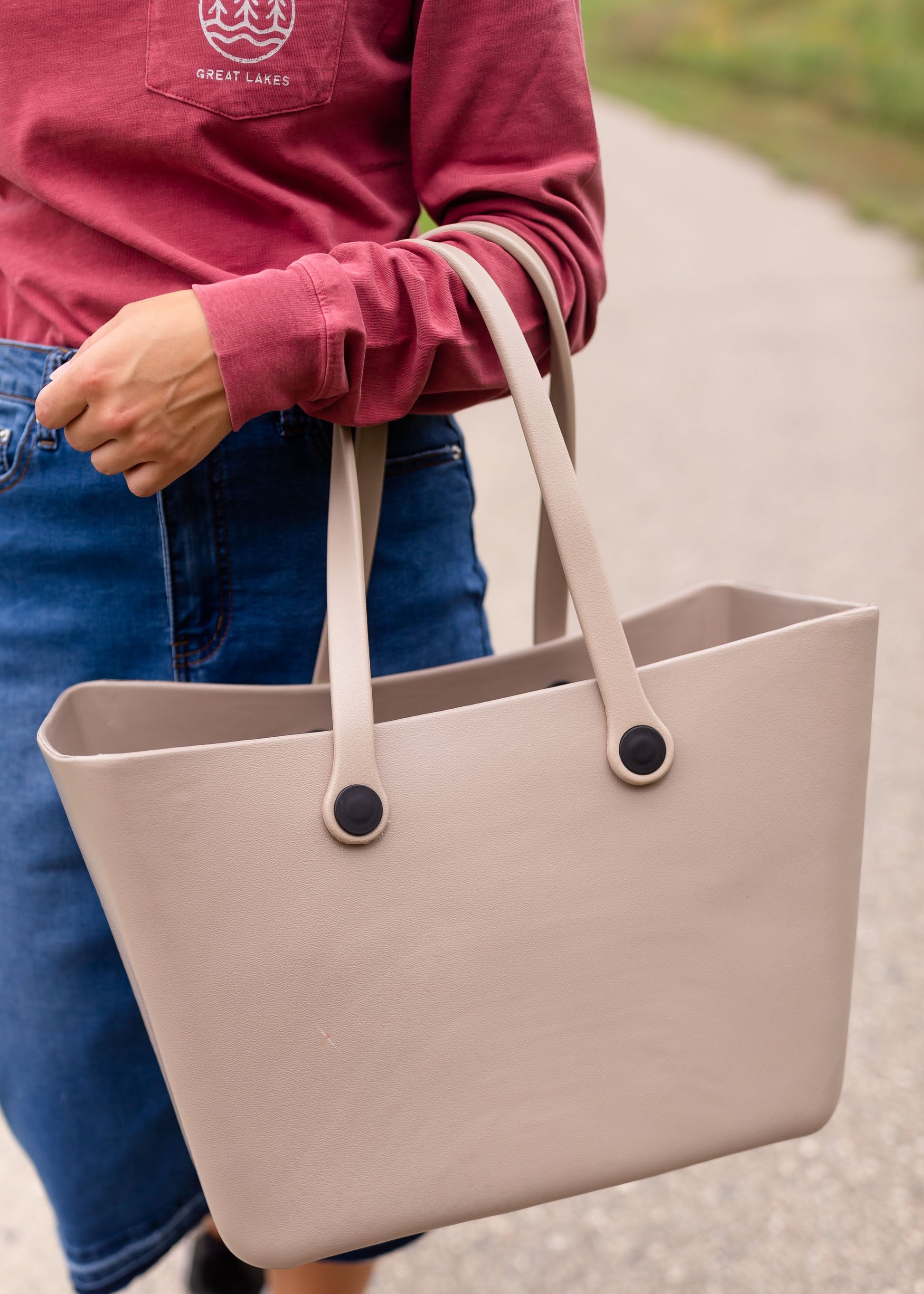 Carrie Versa Tote with Interchangeable Straps Accessories Tan