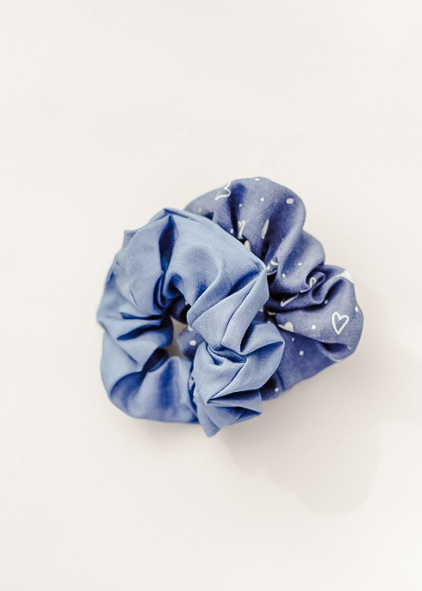 Chambray Heart Scrunchie Set Accessories