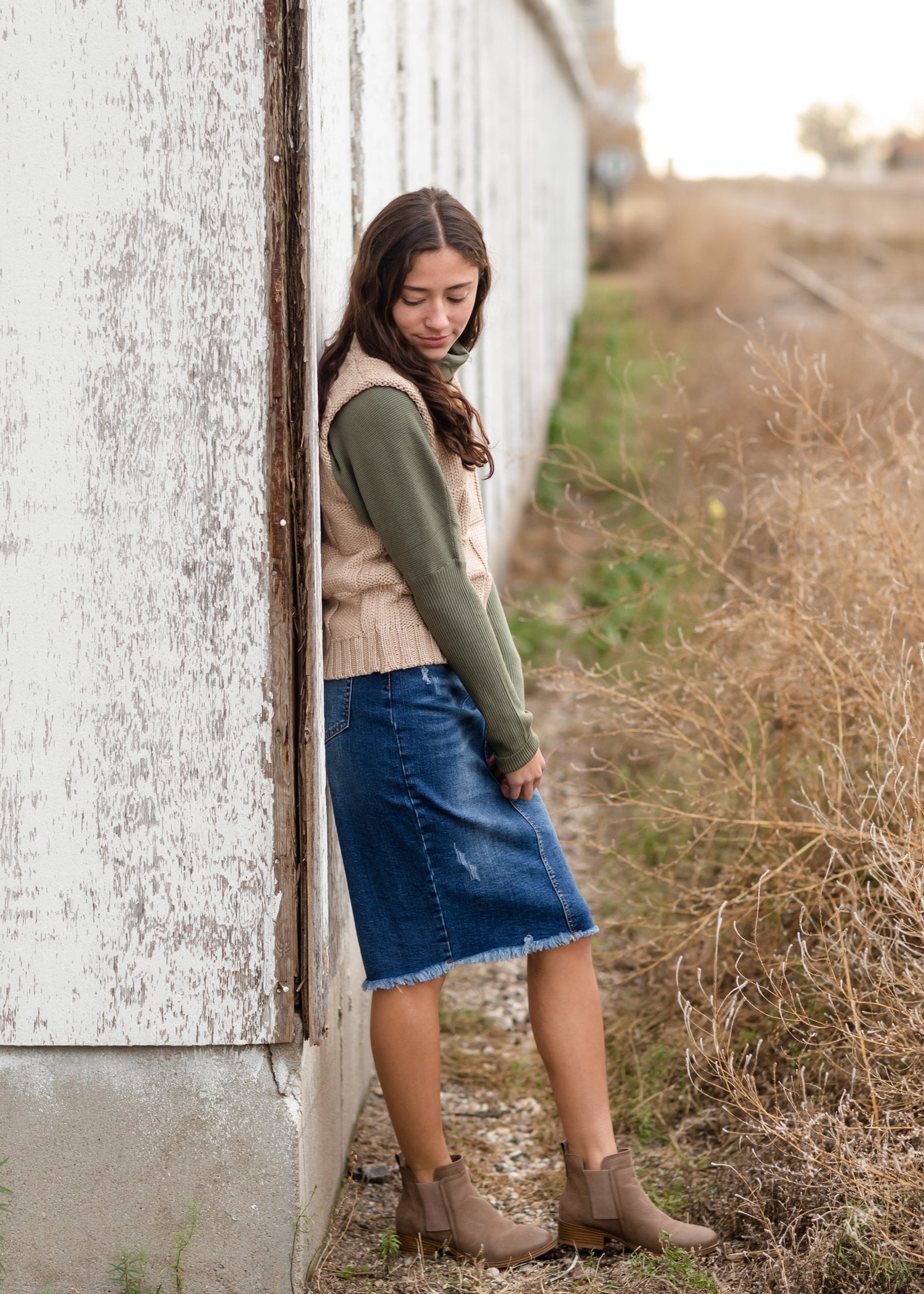 Checker Knit V Neck Sweater Vest Tops Mod Ref