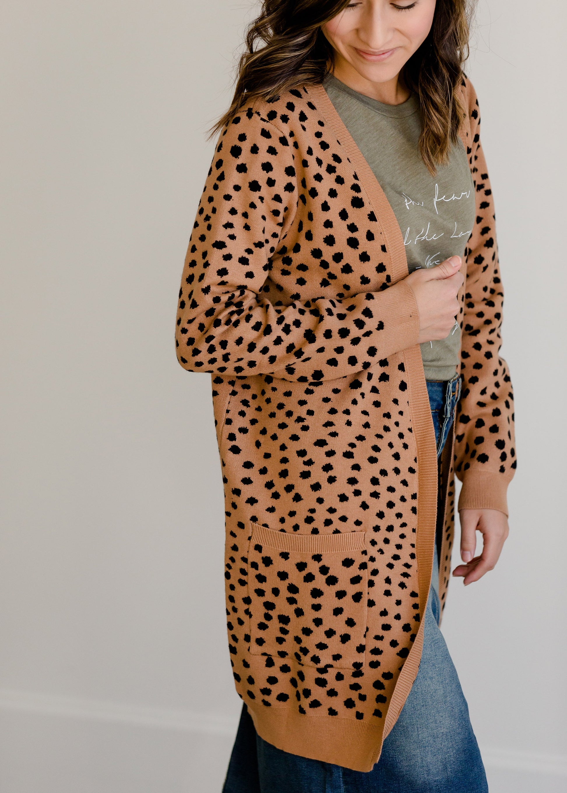 Cheetah Print Open Front Cardigan - FINAL SALE Layering Essentials