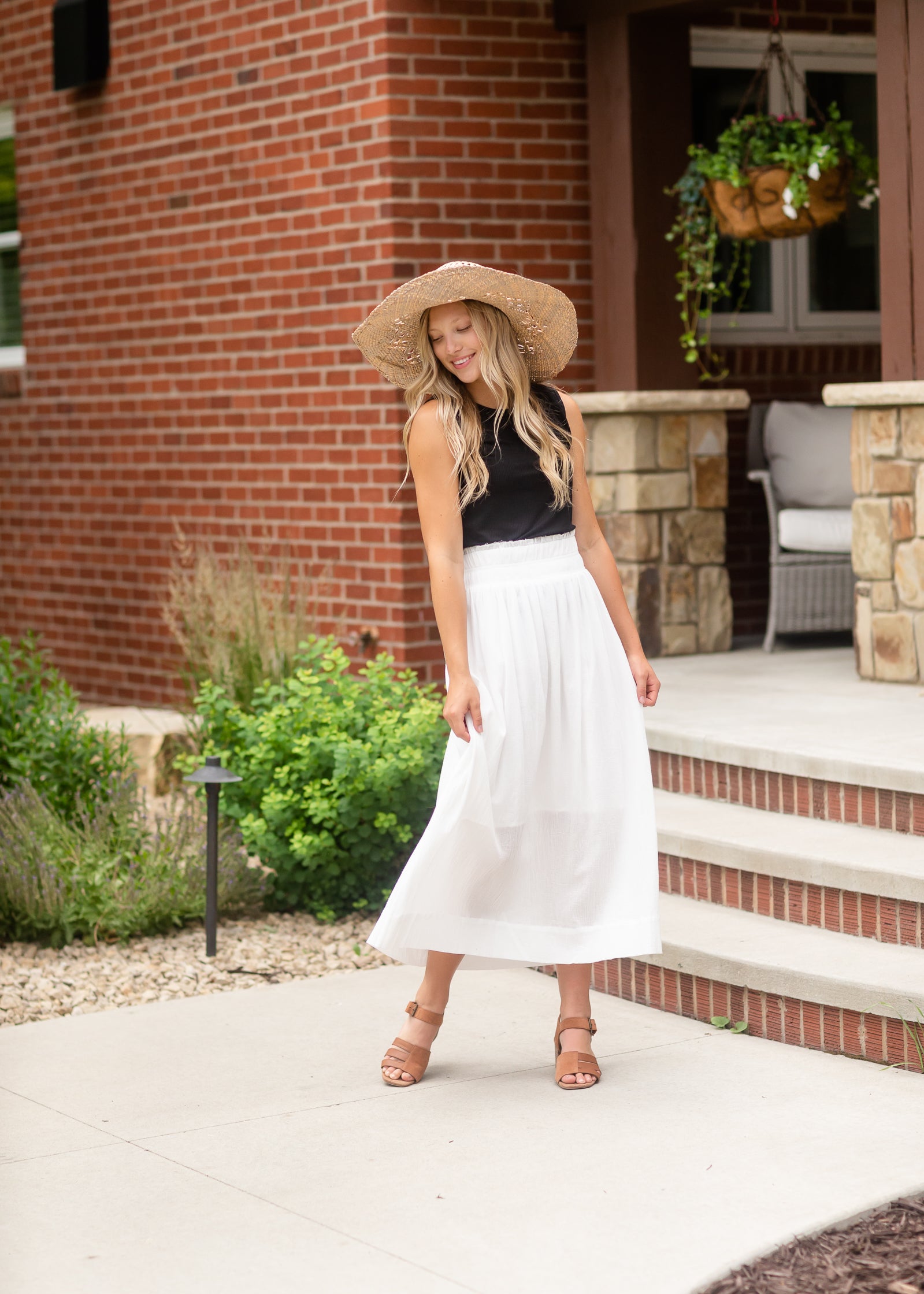 Classic White Cotton Maxi Skirt - FINAL SALE Skirts