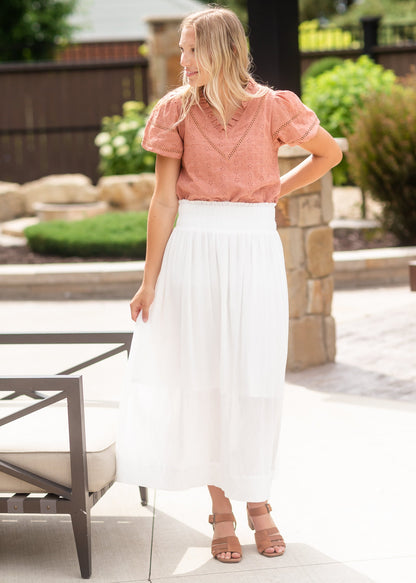 Classic White Cotton Maxi Skirt - FINAL SALE Skirts