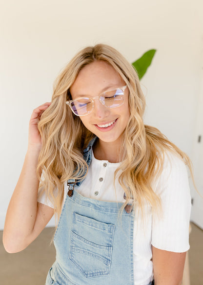 Clear Rectangle Blue Light Glasses - FINAL SALE Accessories