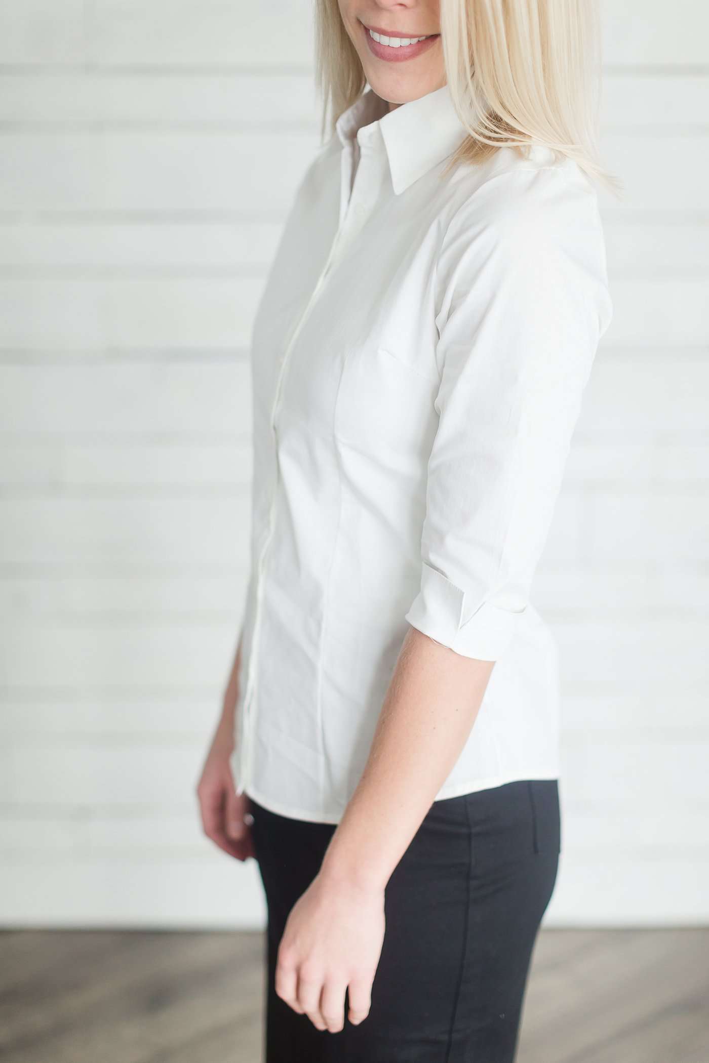 Collared Button Down Top - FINAL SALE Tops