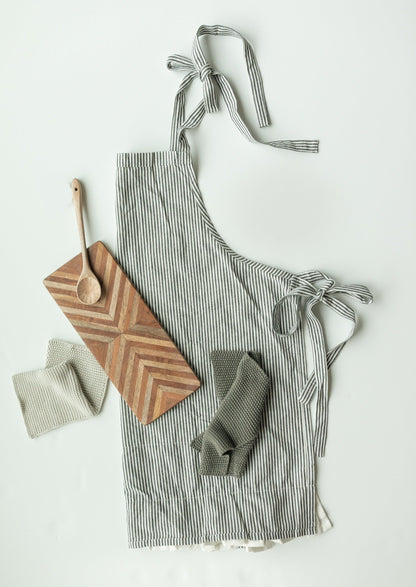 Cotton Woven Kitchen Apron Home & Lifestyle Creative Co-op