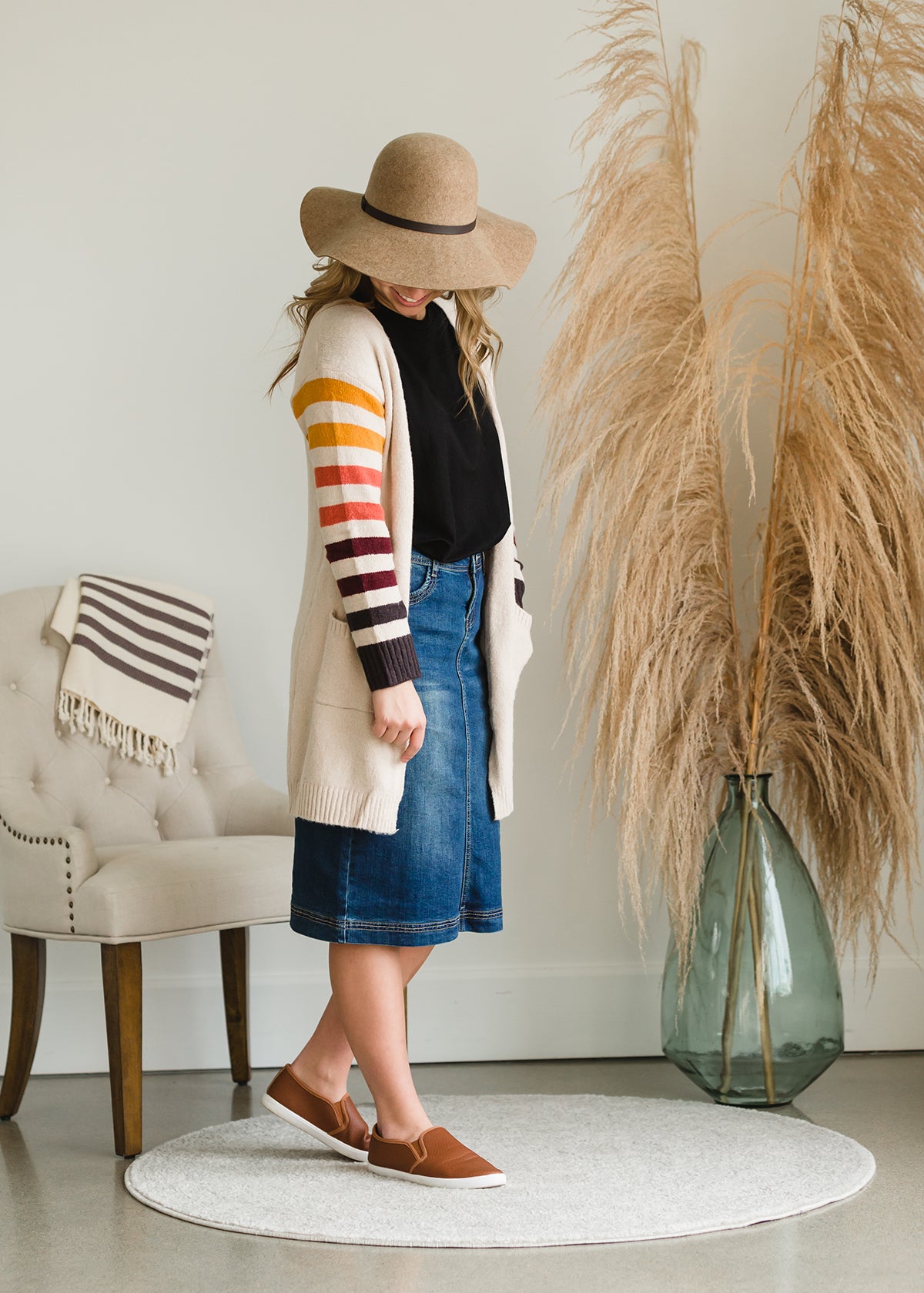 Cozy Striped Warm Cardigan - FINAL SALE Layering Essentials