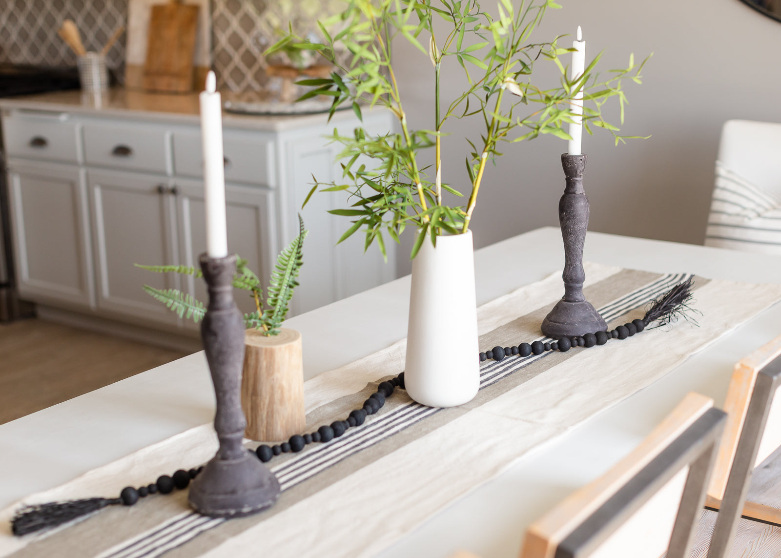 Cream Stripe Farmhouse Table Runner - FINAL SALE Home & Lifestyle