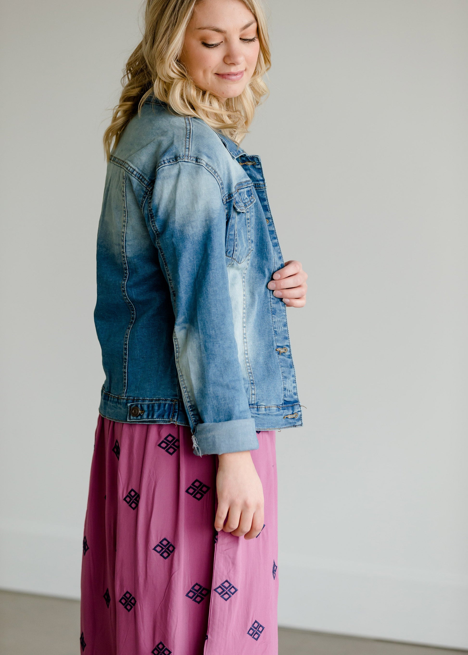 Dark Washed Denim Jean Jacket - FINAL SALE Layering Essentials