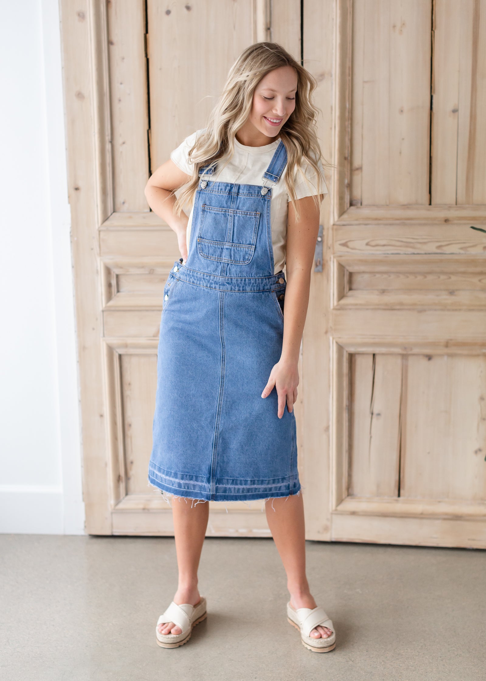 Denim Overall Skirt Dress Skirts Tea N Rose