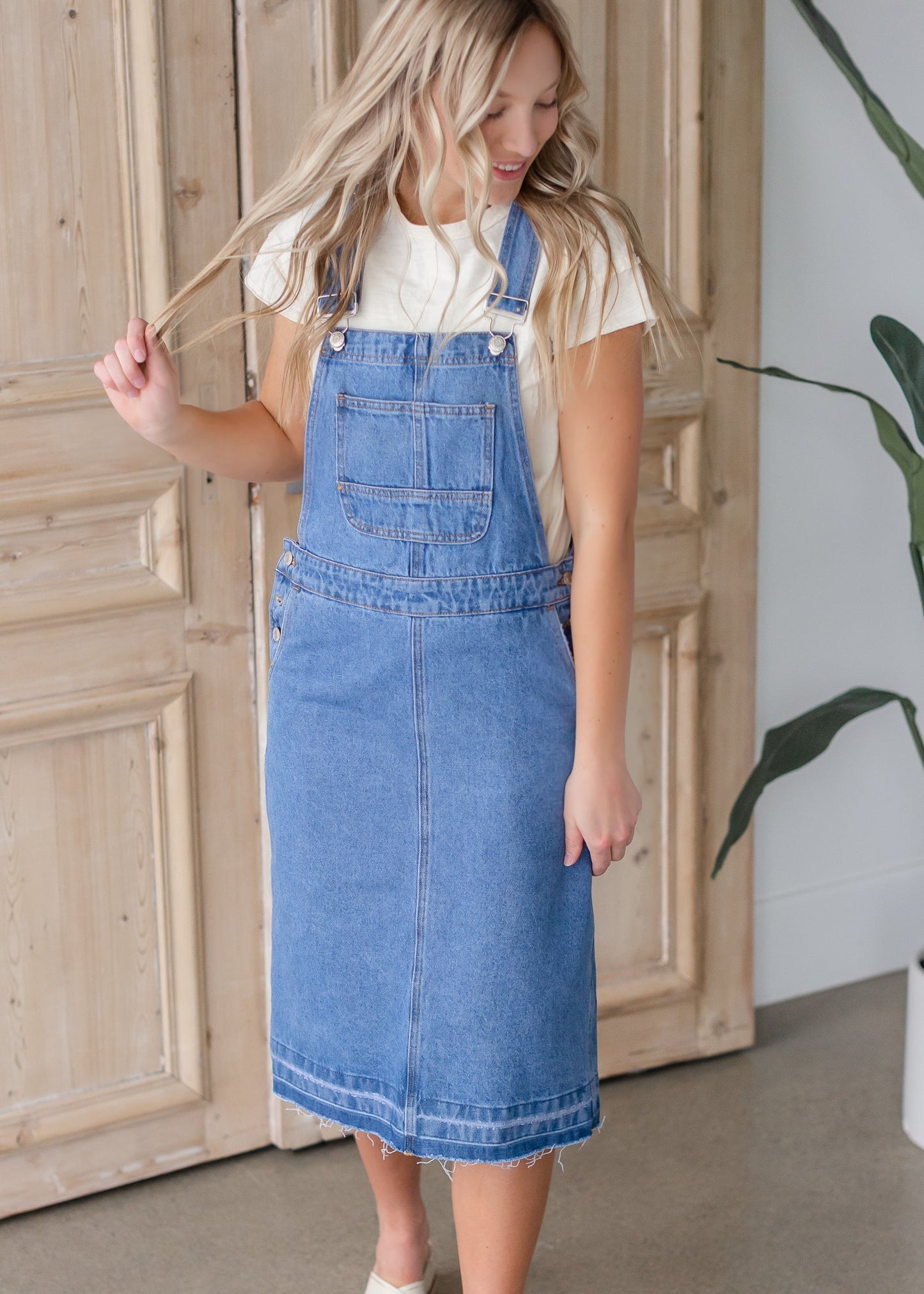 Denim Overall Skirt Dress Skirts Tea N Rose