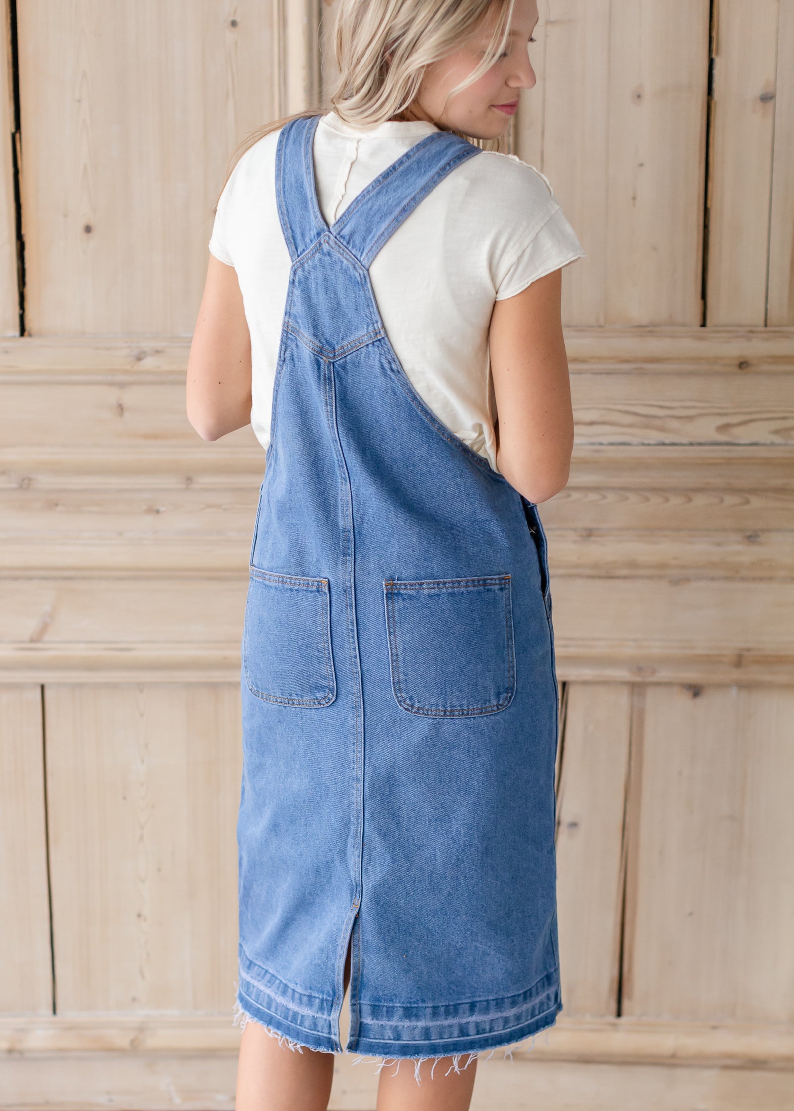 Denim Overall Skirt Dress Skirts Tea N Rose