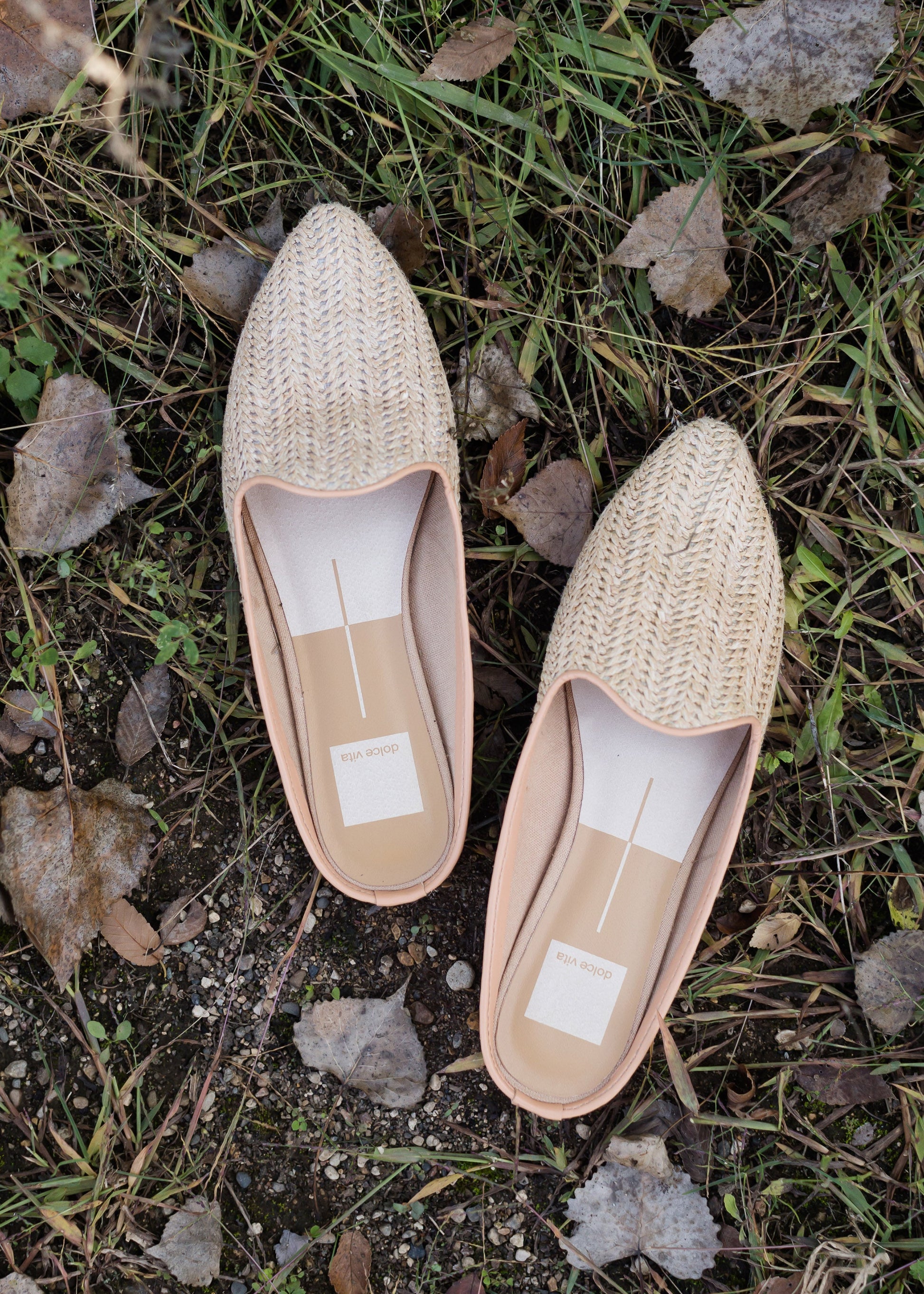 Dolce Vita - Natural Raffia Slide Shoe - FINAL SALE Shoes