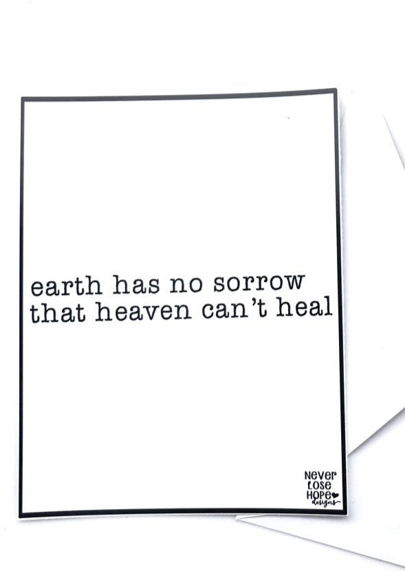 Earth Has No Sorrow Notecard Home & Lifestyle