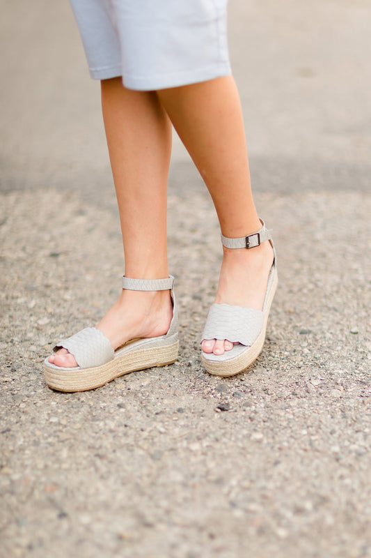 snake texture blue platform wedge heels