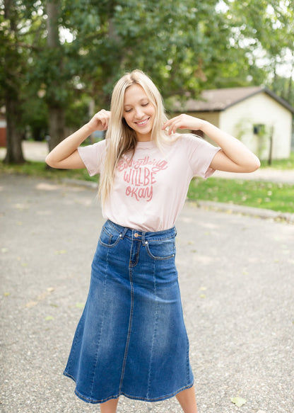 Everything Will Be Okay Graphic Tee Tops Tres Bien