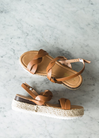 Faux Leather Braided Sandal - FINAL SALE Shoes