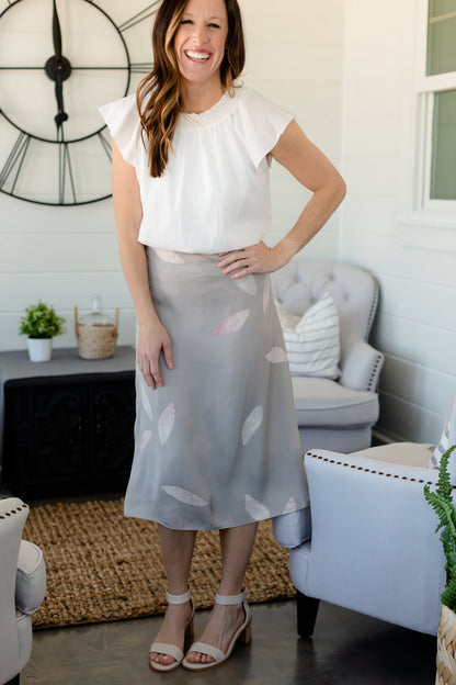 Fawn Petal Print Slip Skirt - FINAL SALE Skirts