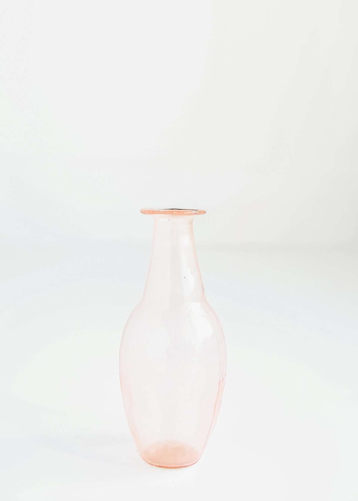 hand blown blush vase