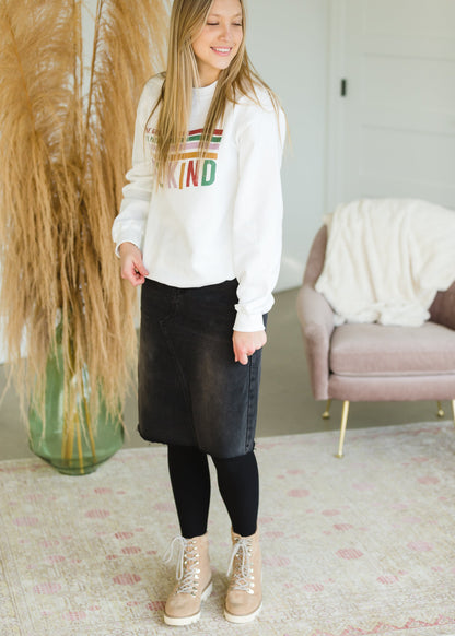 Fleece Lined Be Kind Sweatshirt - FINAL SALE Tops