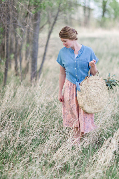 Floral Midi Skirt Skirts